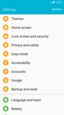 Press Lock screen and security.