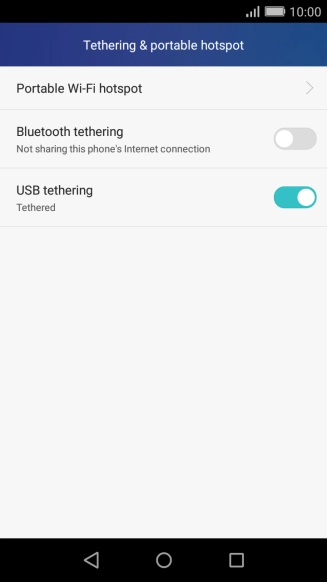 Press the Home key to return to the home screen.