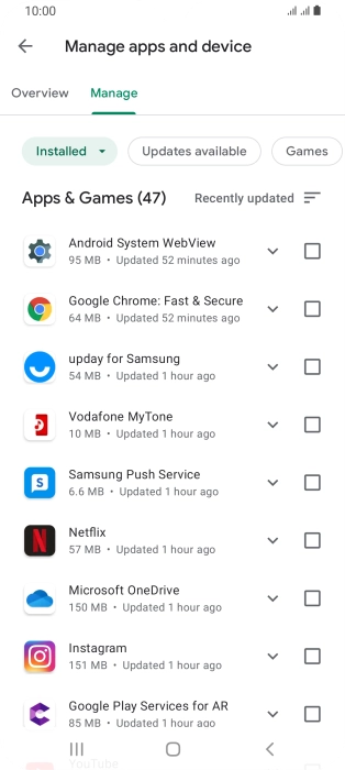 Press the Home key to return to the home screen.