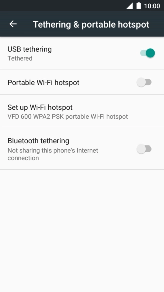Press the Home key to return to the home screen.