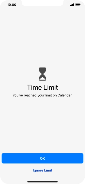 Press Ignore Limit.