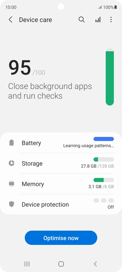 Press Battery.