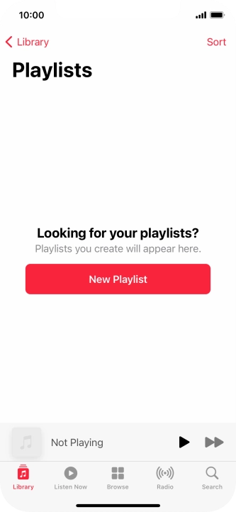 Press New Playlist.