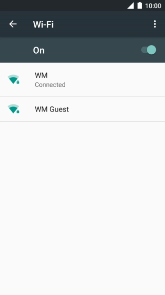 Press the Home key to return to the home screen.