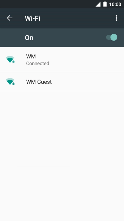 Press the Home key to return to the home screen.