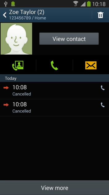 Press the call icon.