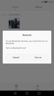 If Bluetooth is turned off, press Turn on to turn it on.