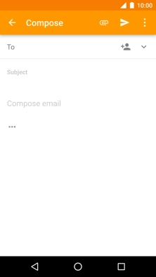 Press the search field and key in the first letters of the recipient's name.