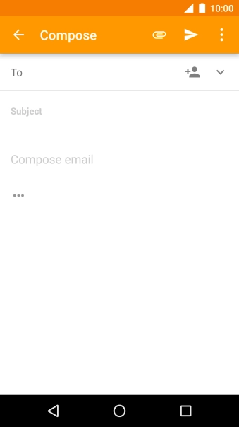 Press the search field and key in the first letters of the recipient's name.