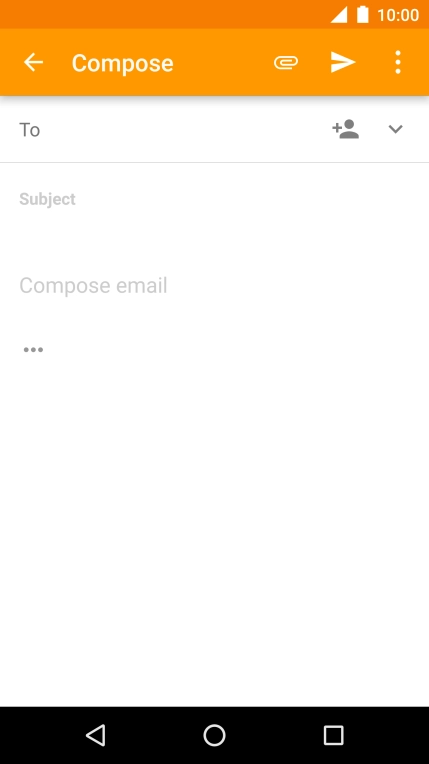 Press the search field and key in the first letters of the recipient's name.