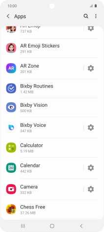 Press the required app.