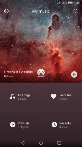 Press All songs.