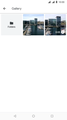 Press Folders and go to the required folder.