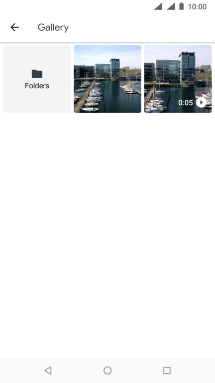 Press Folders and go to the required folder.