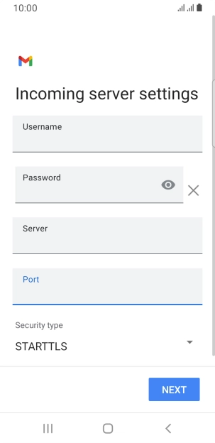 Press the drop down list below 