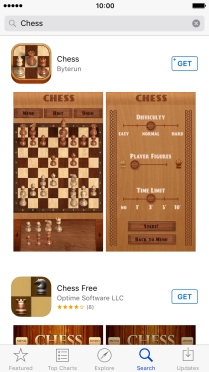 Press the required app.