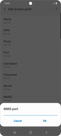 Key in 80 and press OK.