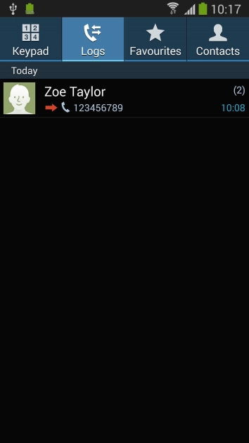 Press the required number.