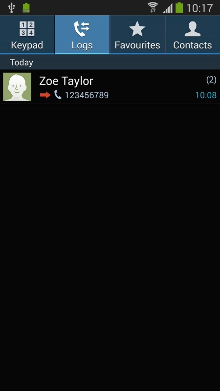 Press the required number.