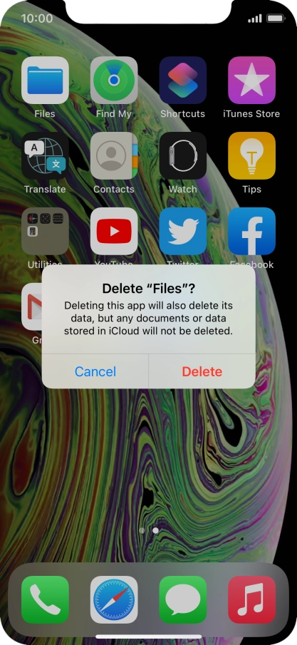 Press Delete.