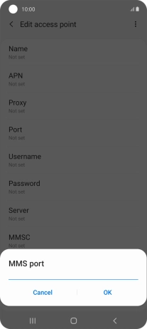 Key in 80 and press OK.