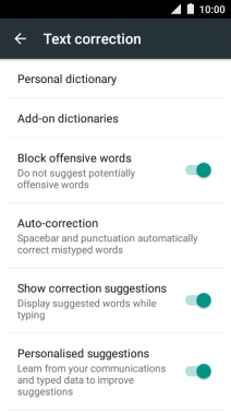 Press the Home key to return to the home screen.