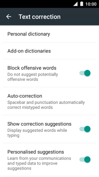Press the Home key to return to the home screen.