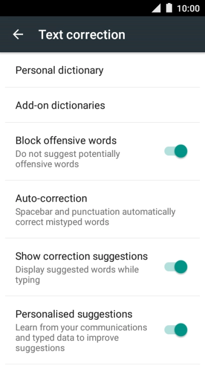 Press the Home key to return to the home screen.