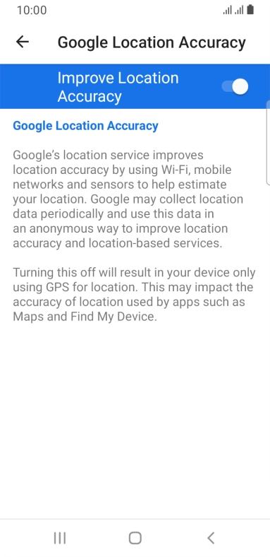 If you press the indicator next to 