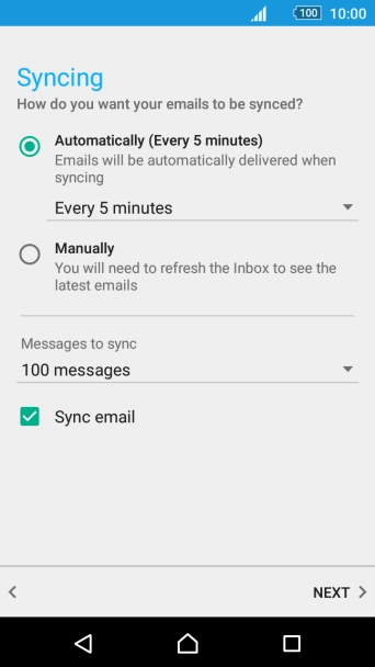 Press the drop down list below 