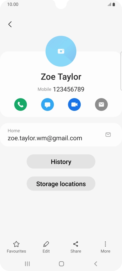 Press the call icon.