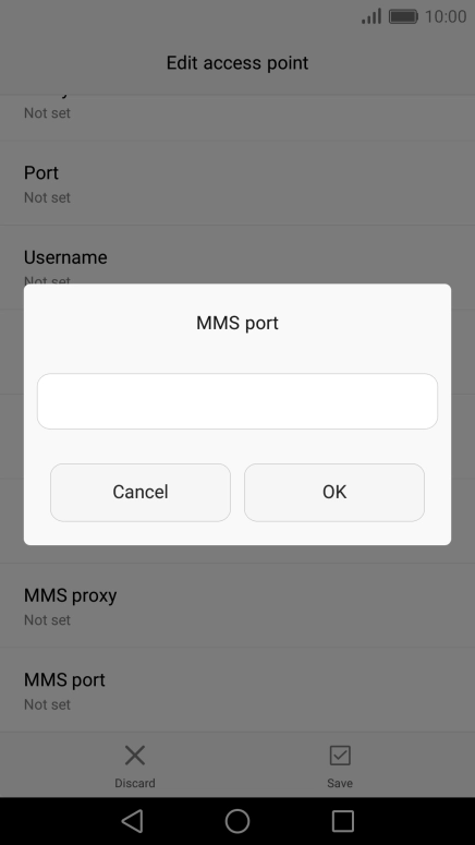 Key in 80 and press OK.