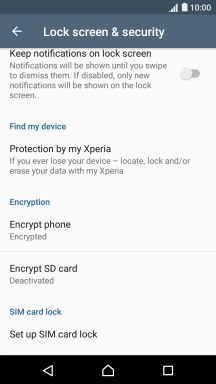 Press Set up SIM card lock.