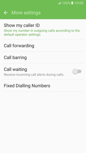 Press Fixed Dialling Numbers.