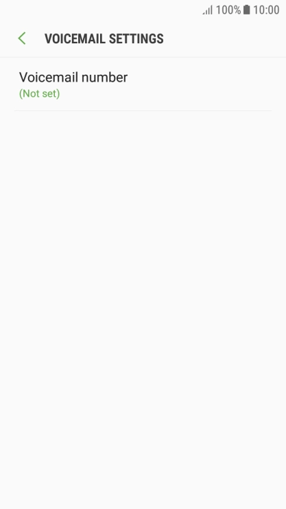 Press Voicemail number.