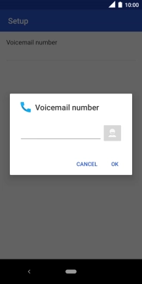 Key in (prefix) 5 (your phone number) and press OK.