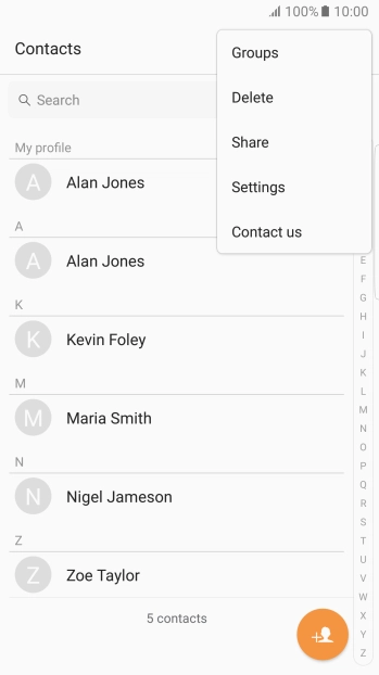 Press Settings.