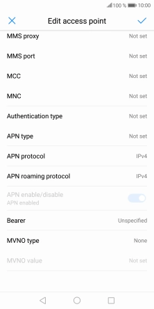 Press MMS proxy.