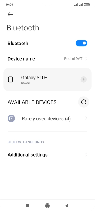 Press the Home key to return to the home screen.