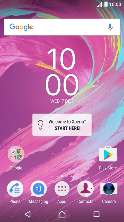 Slide two fingers downwards starting from the top the screen.