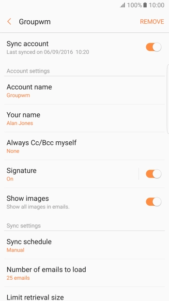Press Sync schedule.