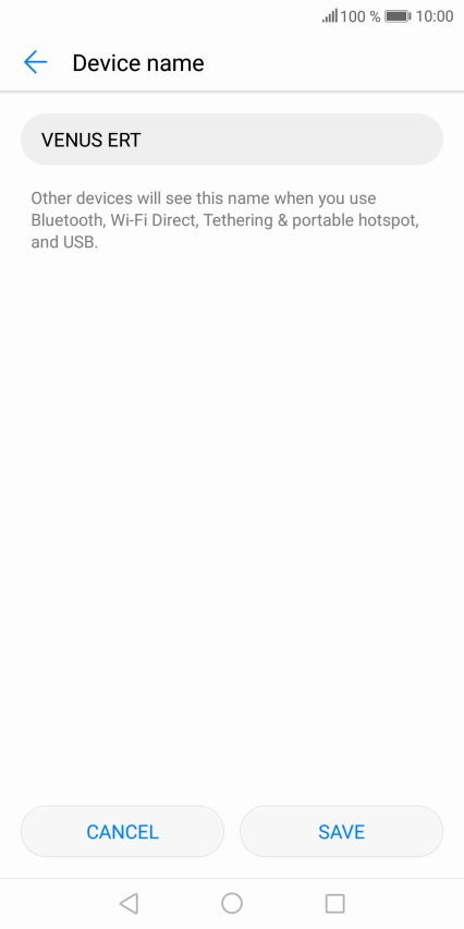 Key in the required Wi-Fi hotspot name and press SAVE.