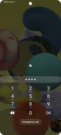 If you're asked to key in your PIN, do so and press OK.