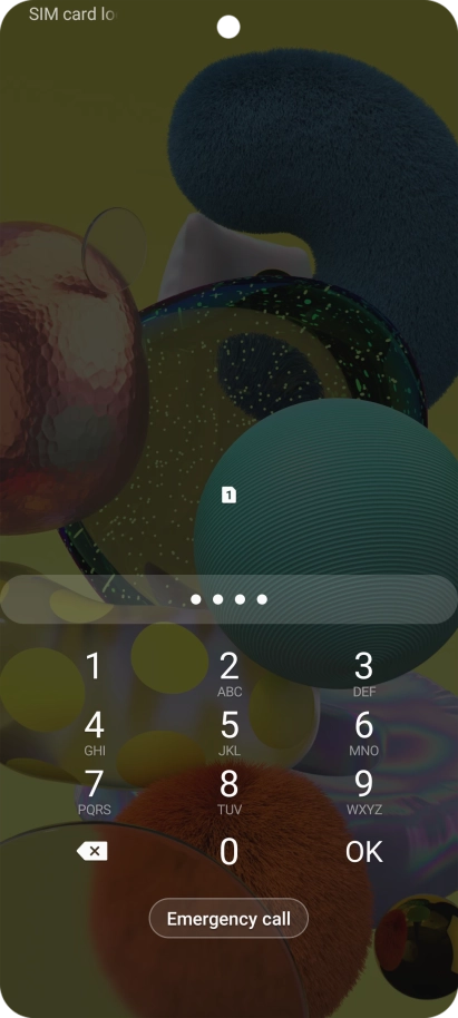 If you're asked to key in your PIN, do so and press OK.