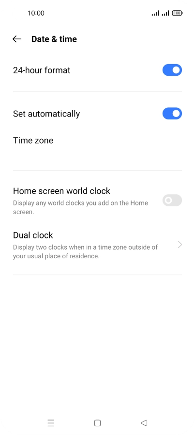 Press the Home key to return to the home screen.