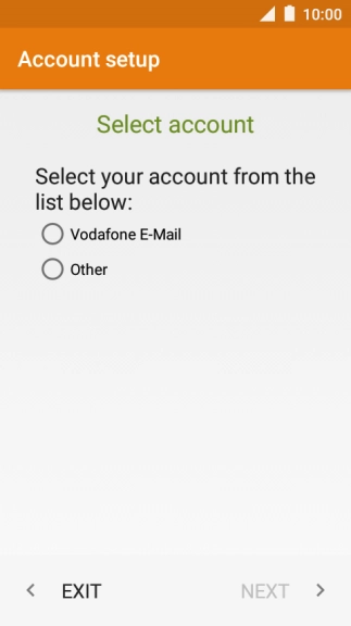 Press Other and key in your email address.