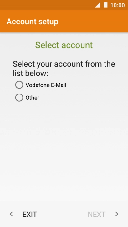 Press Other and key in your email address.