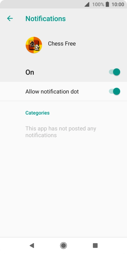 Press the indicator to turn the function on or off.