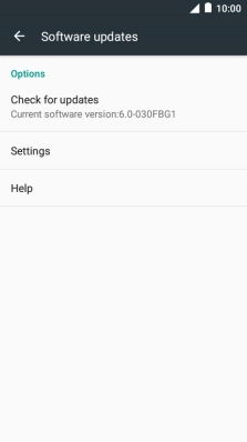 Press Check for updates. If a new software version is available, it's displayed. 
Follow the instructions on the screen to update the phone software.