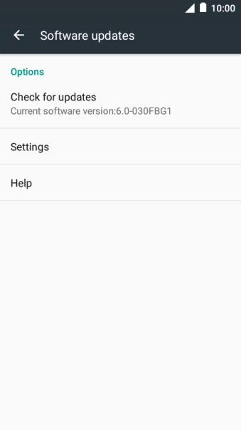 Press Check for updates. If a new software version is available, it's displayed. 
Follow the instructions on the screen to update the phone software.